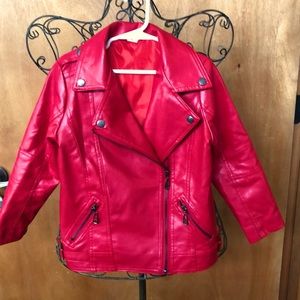 Girls faux leather Moto Jacket